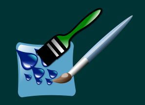 Brushes washable in water