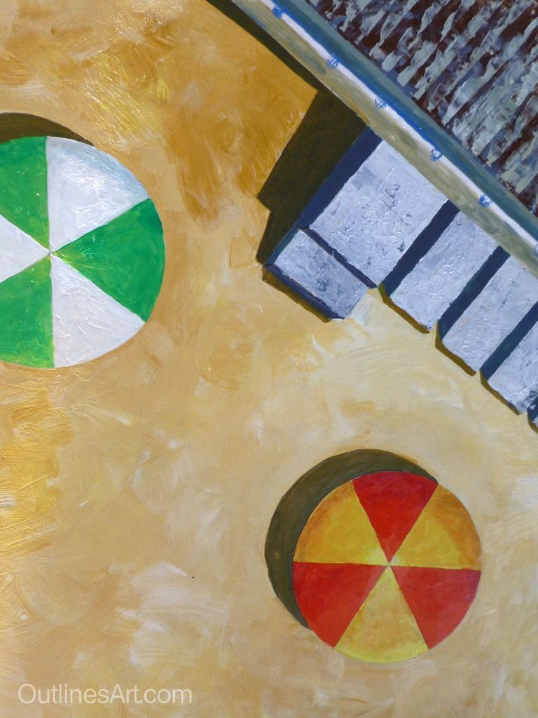 Painted Sunshades on Table