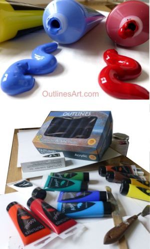 Outlines Acrylic Art Paints