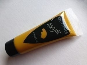 Yellow Ochre Acrylic paint 75ml tube