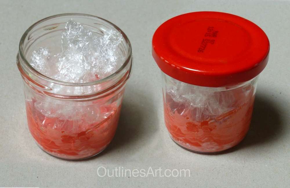 Close paint pot lids tightly