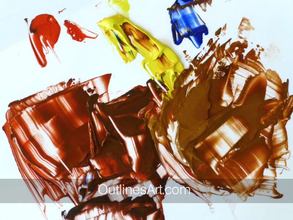 Mix browns three colours